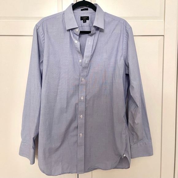 J Crew Ludlow Premium Cotton Button Up/Down Blue Shirt - Picture 5 of 12
